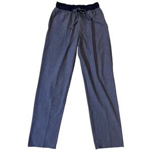 Cuddl Duds Scrubs Joggers Pants Nurse Size S Blue Pockets Drawstring Lightweight